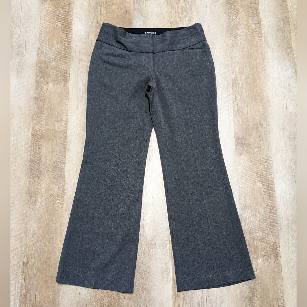 Express Gray Bootcut Trouser Pants